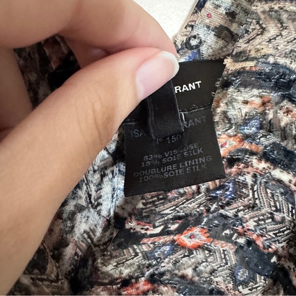 Isabel Marant Silk Velvet Geometric Dress 38 Small/Medium - Picture 5 of 8